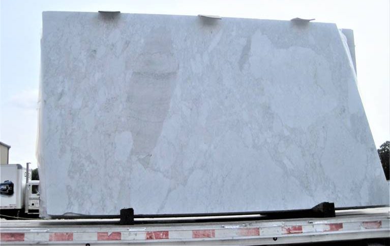 Marble on back of truckbed