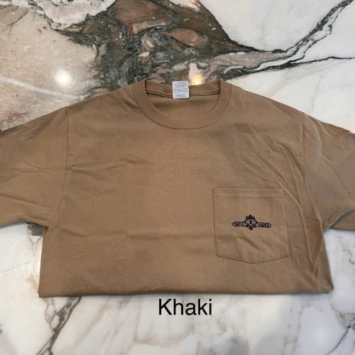 Gildan Khaki Pocket Tee