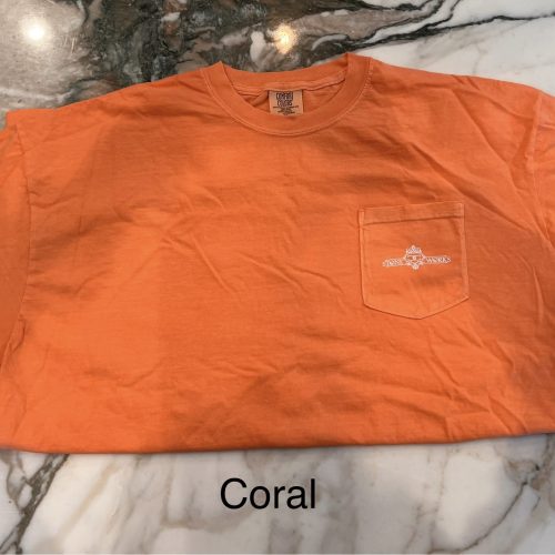 Comfort Colors Coral Pocket Tee
